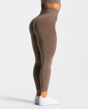 Beige Women's Teveo Evolution V2 Leggings | 6597-QVNJM