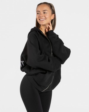 Black Women's Teveo Statement Oversized Jackets | 2364-SZPWI