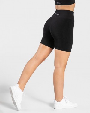 Black Women's Teveo True Shorts | 1849-ETCIL