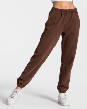 Brown Women's Teveo Iconic Oversized Jogger | 1950-FSCWB