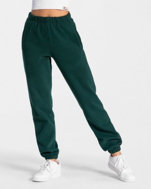 Dark Green Women's Teveo Iconic Oversized Jogger | 0581-SCAMP