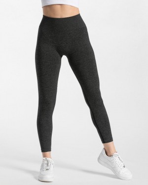 Dark Grey Women's Teveo Timeless Scrunch Leggings | 4398-VIFMD