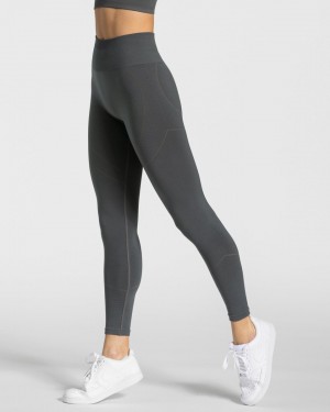 Dark Grey Women's Teveo True Leggings | 5012-TUGKJ