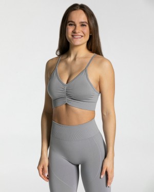 Grey Women's Teveo Focus Bras | 2970-VBKDZ