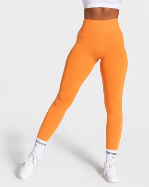 Orange Women's Teveo Classy Leggings | 2749-RTQIM