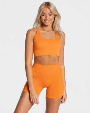 Orange Women's Teveo Everyday Backless Tops | 3465-QPUCJ