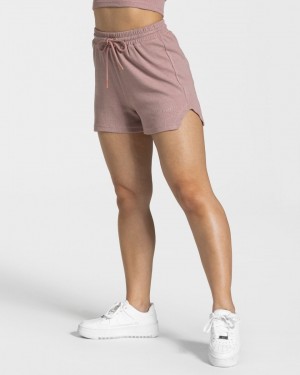 Pink Women's Teveo Lounge Shorts | 6104-JXQZW