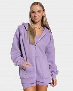 Purple Women's Teveo Statement Oversized Jackets | 8953-XHGNP