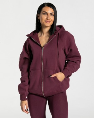 Purple Women's Teveo Statement Oversized Jackets | 4078-BRVMQ