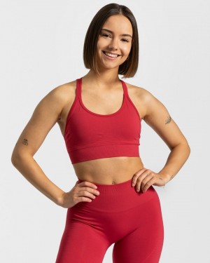 Red Women's Teveo True Bras | 1540-RENBS