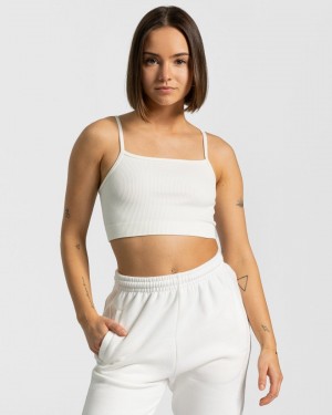 White Women's Teveo Sassy Tops | 6015-INLGO