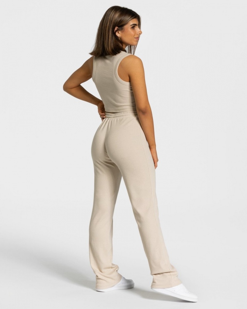 Beige Women's Teveo Lounge Pants | 9815-KNAXS