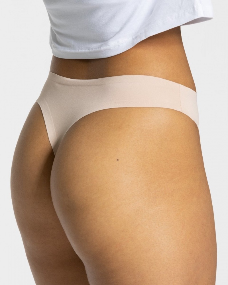 Beige Women's Teveo TEVEO Seamles Underwear | 4257-KERAL