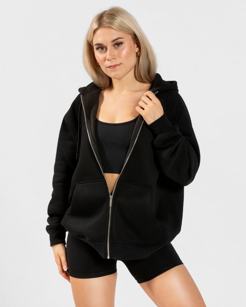 Black Women's Teveo Candy Oversized Jackets | 4687-QDYZG