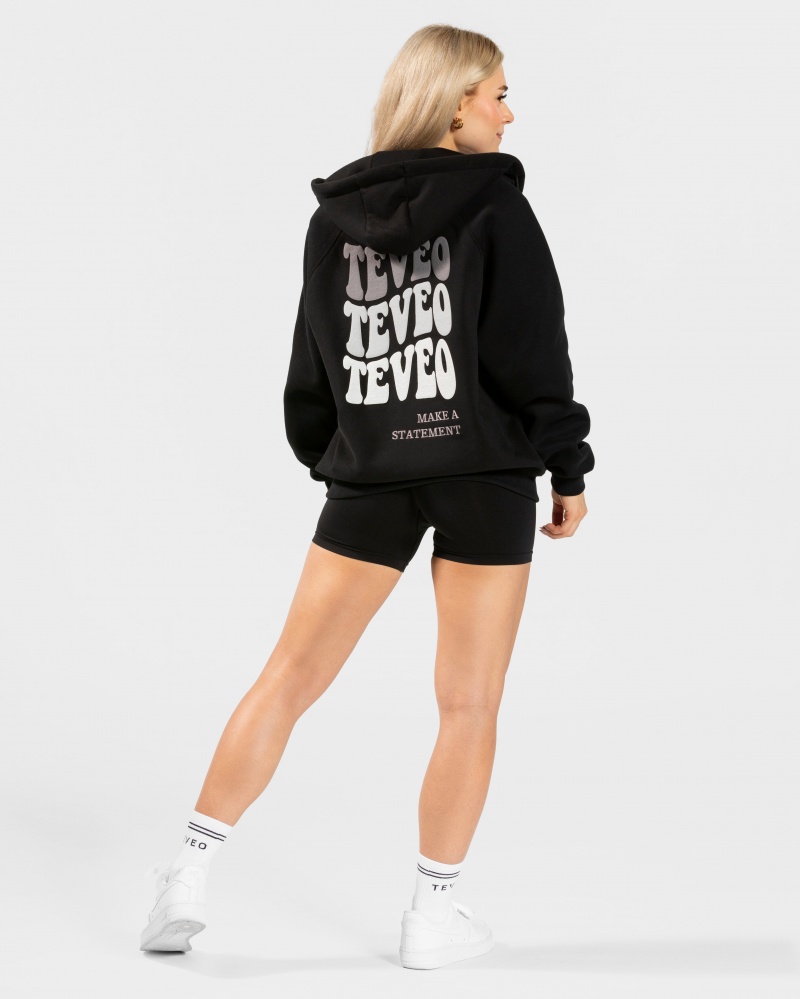 Black Women's Teveo Candy Oversized Jackets | 4687-QDYZG