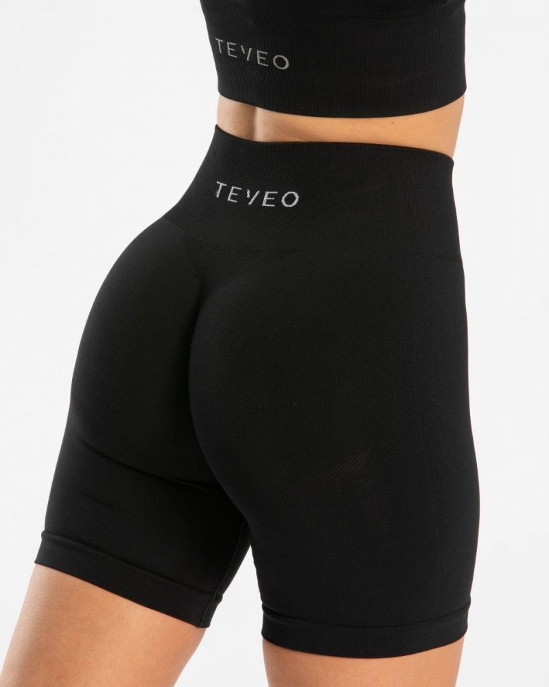 Black Women's Teveo Classy Shorts | 9456-DECKJ