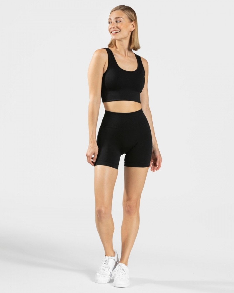 Black Women's Teveo Sensation Mini Shorts | 1496-TOAGK