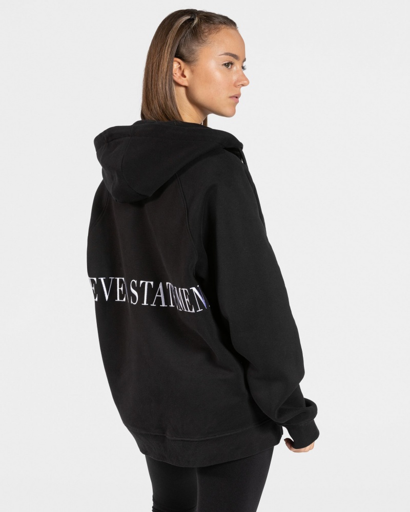 Black Women's Teveo Statement Oversized Jackets | 2364-SZPWI