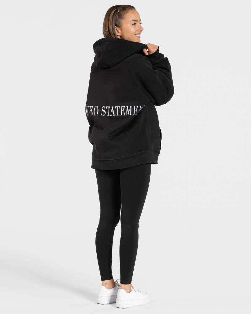 Black Women's Teveo Statement Oversized Jackets | 2364-SZPWI