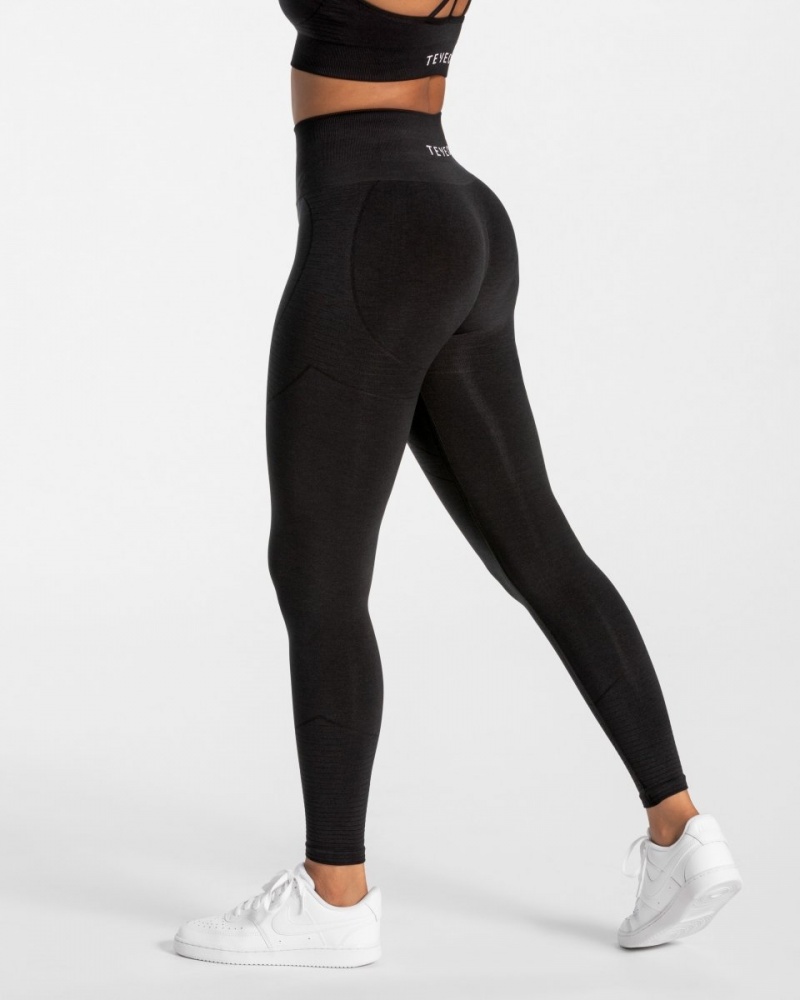 Black Women's Teveo True Leggings | 3618-AOGLX