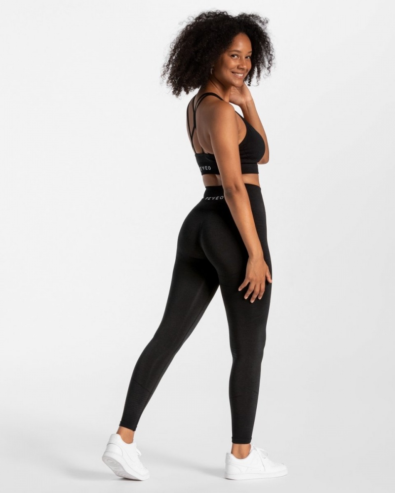 Black Women's Teveo True Leggings | 3618-AOGLX