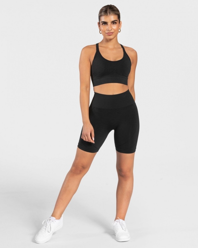 Black Women's Teveo True Shorts | 1849-ETCIL