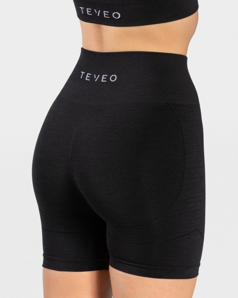 Black Women's Teveo True Shorts | 1849-ETCIL