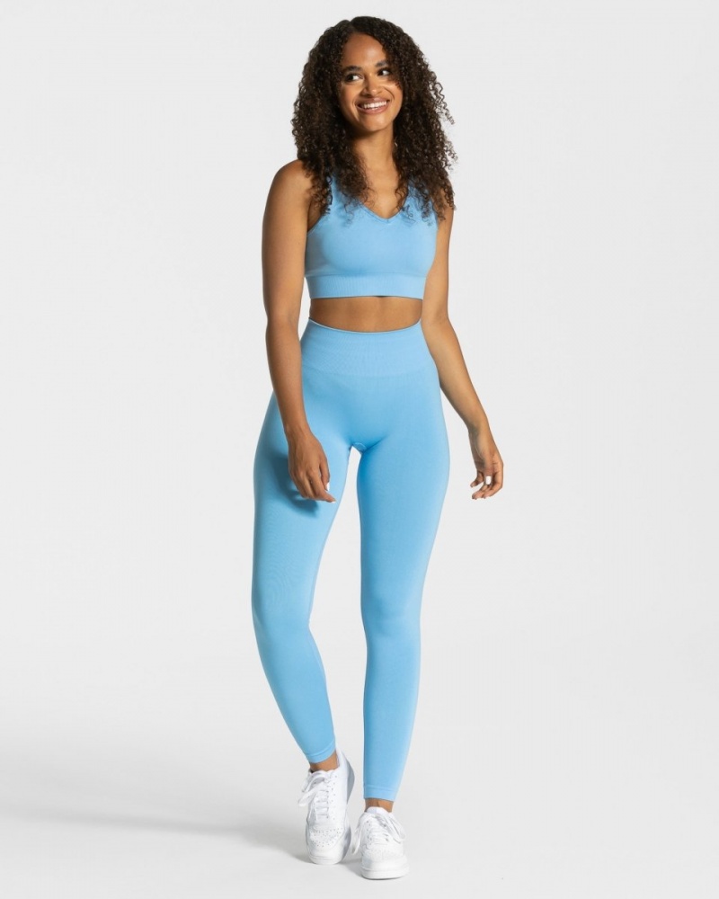 Blue Women's Teveo Classy Leggings | 8307-QNFDL