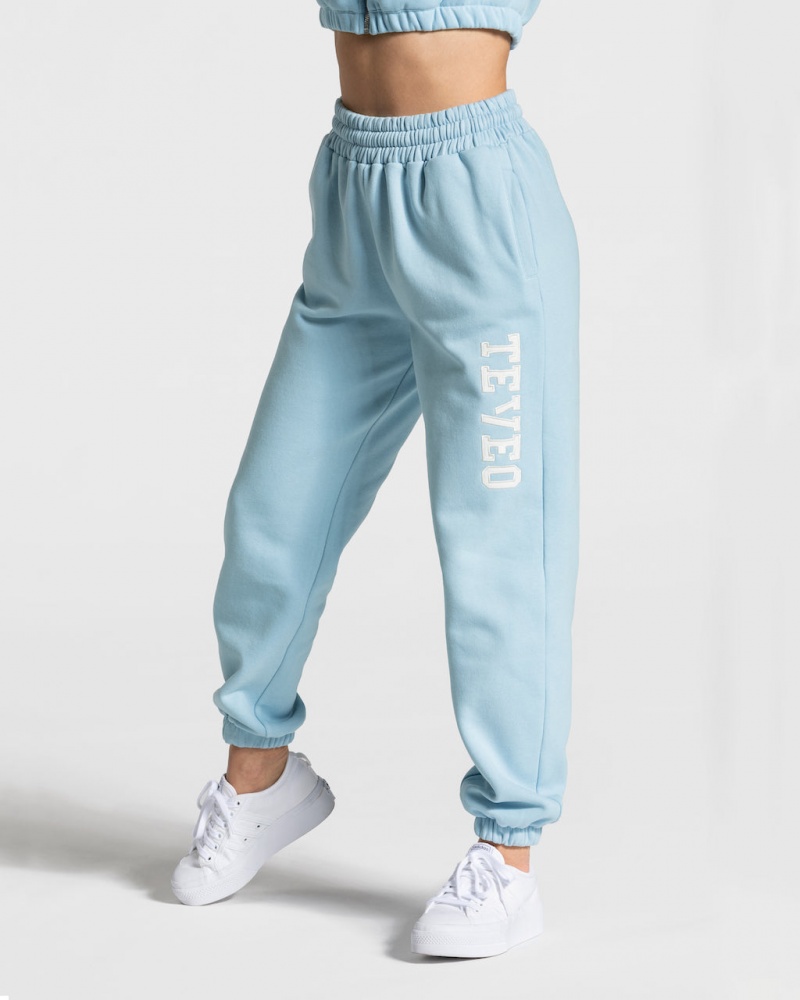 Blue Women\'s Teveo College Oversized Jogger | 3924-LXKSW