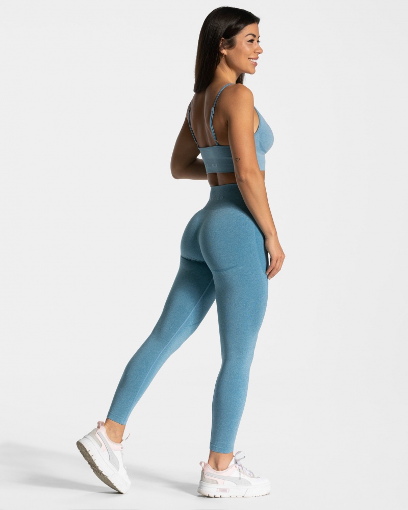 Blue Women's Teveo Evolution V2 Leggings | 0146-SAZJW