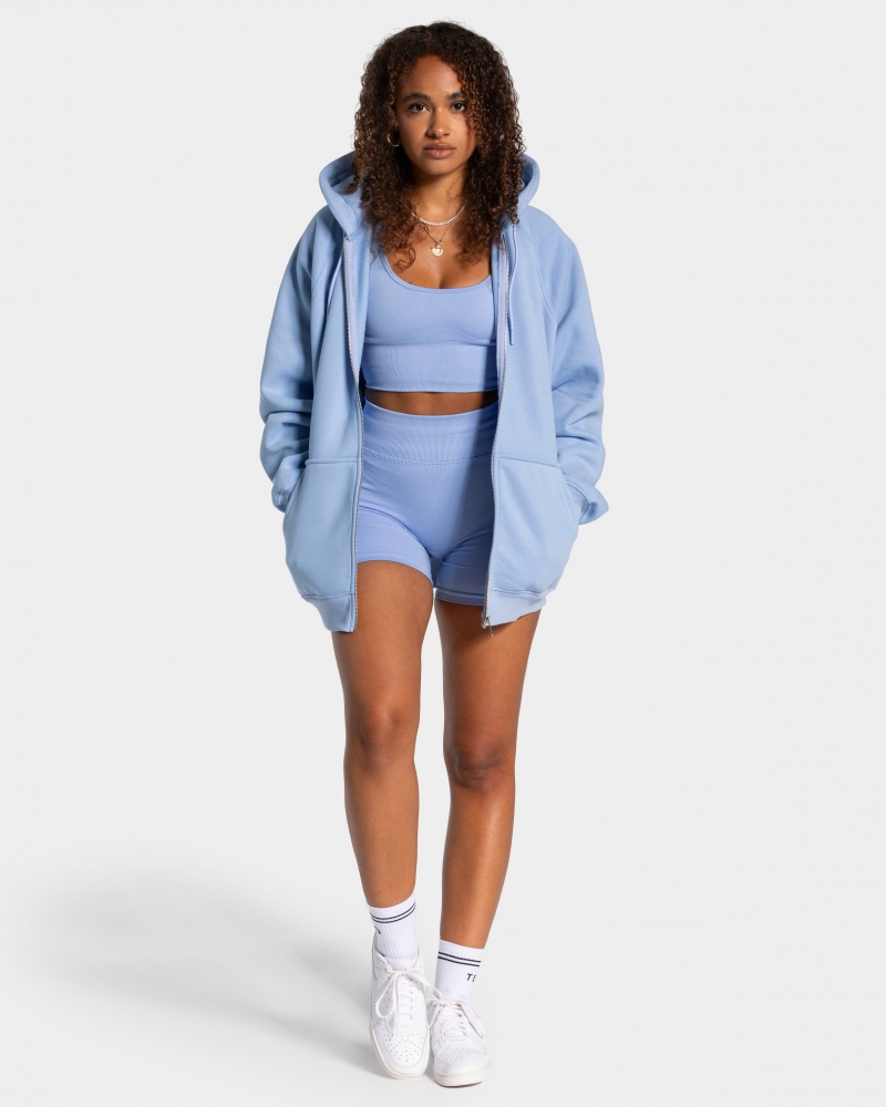 Blue Women's Teveo Statement Oversized Jackets | 8124-MYIUR