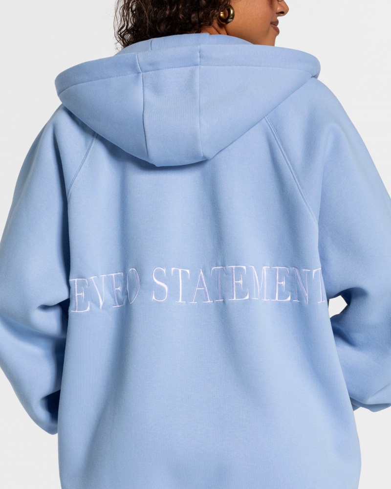 Blue Women's Teveo Statement Oversized Jackets | 8124-MYIUR