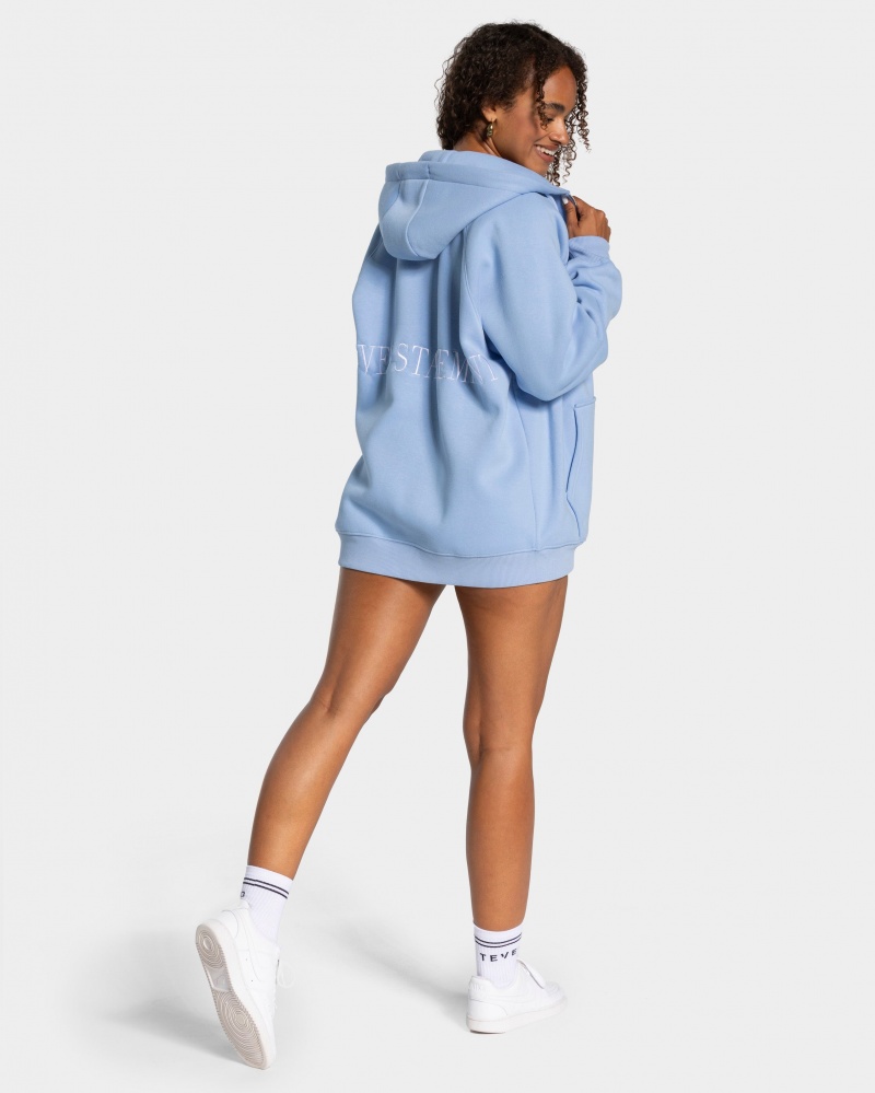 Blue Women's Teveo Statement Oversized Jackets | 8124-MYIUR