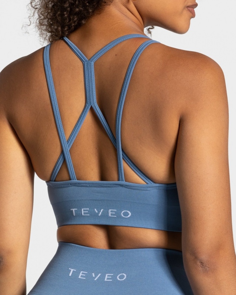 Blue Women's Teveo True Bras | 7319-KPYAH