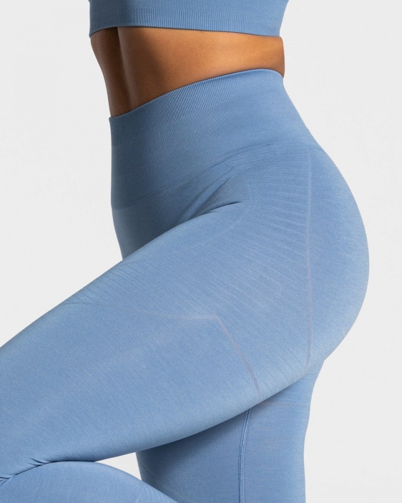 Blue Women's Teveo True Leggings | 6095-MYQLR