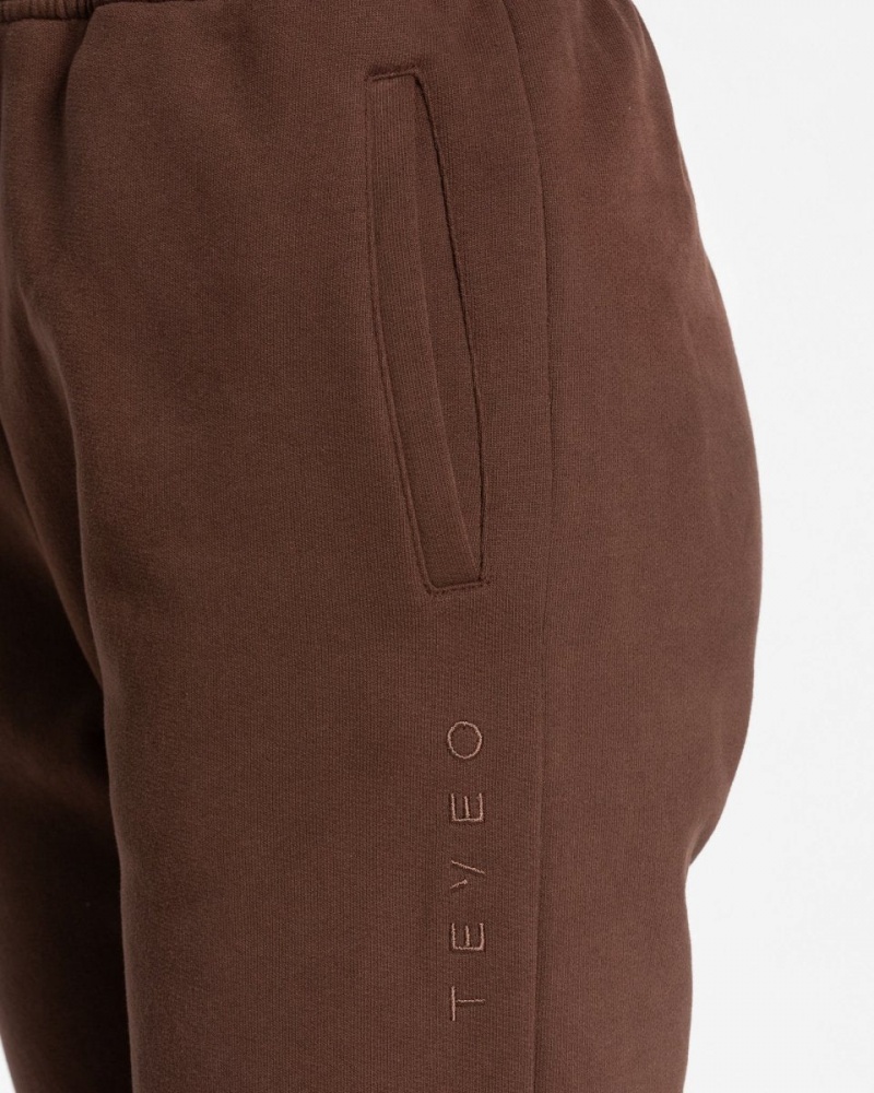 Brown Women's Teveo Iconic Oversized Jogger | 1950-FSCWB