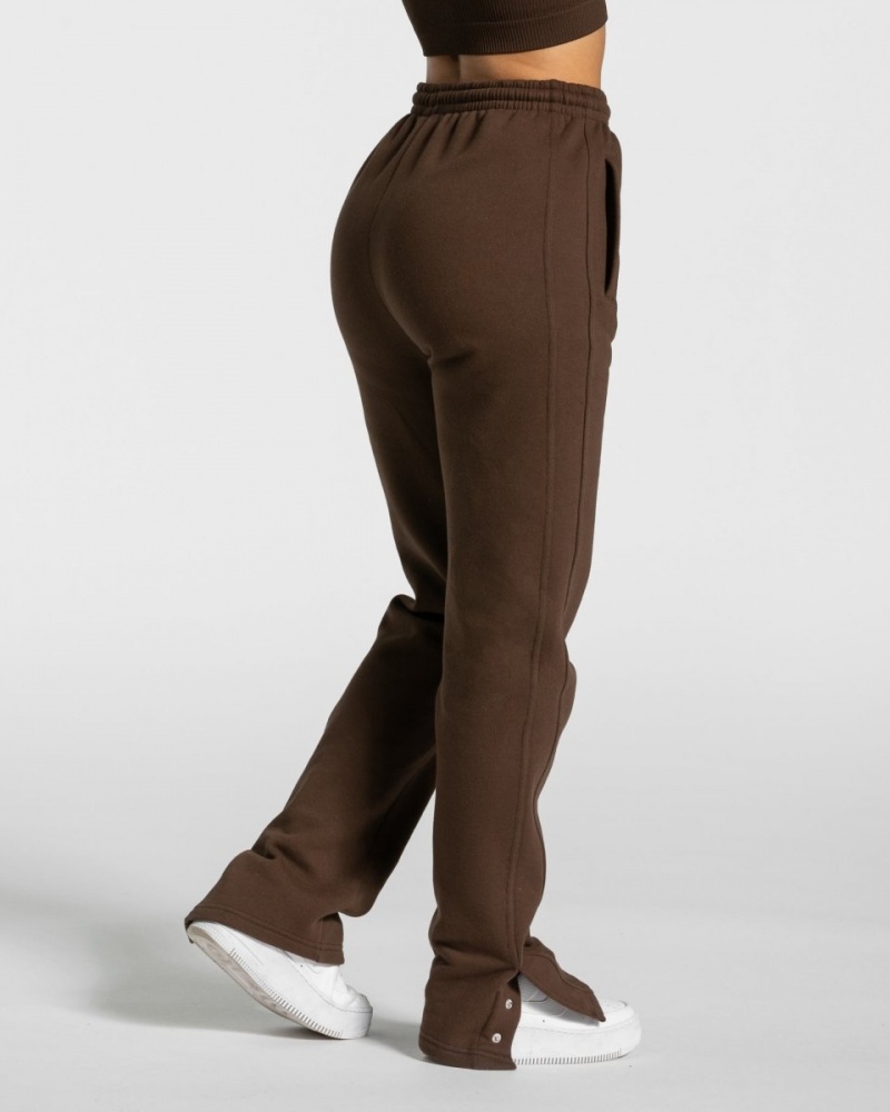 Brown Women's Teveo Sassy Slit Jogger | 1928-DXCFM