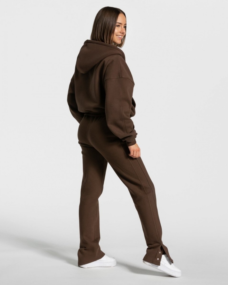 Brown Women's Teveo Sassy Slit Jogger | 1928-DXCFM