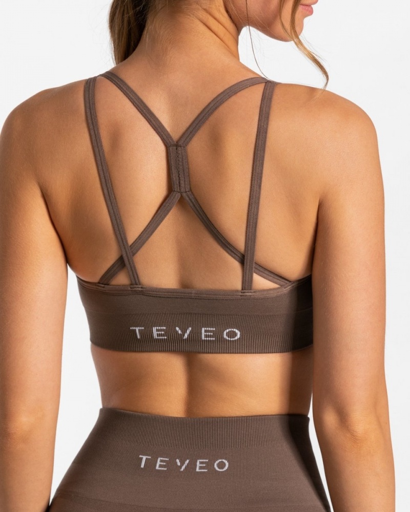 Brown Women's Teveo True Bras | 2715-CHQPZ