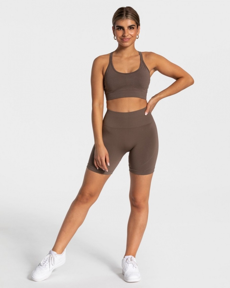 Brown Women's Teveo True Shorts | 9842-REXQL