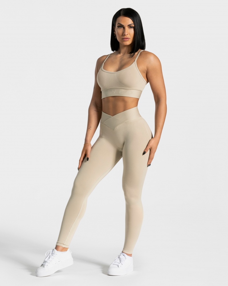 Brown Women's Teveo V-Shape Bras | 5892-CVHQG