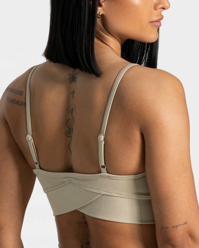 Brown Women's Teveo V-Shape Bras | 5892-CVHQG