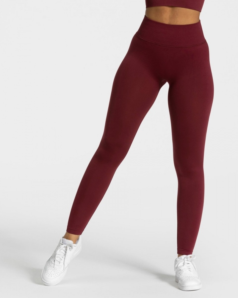 Burgundy Red Women\'s Teveo Sensation Leggings | 7512-MOELH