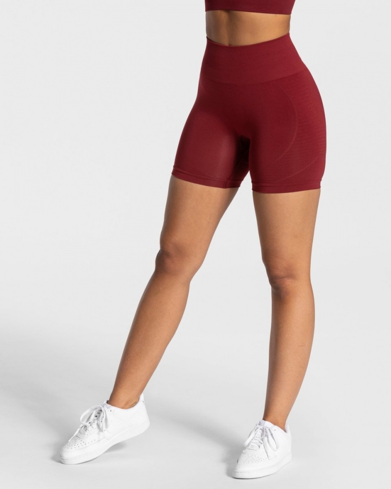 Burgundy Red Women\'s Teveo True Shorts | 0857-QENAH