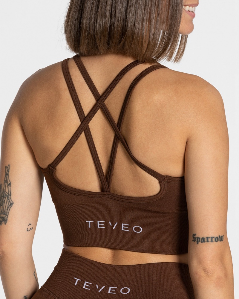 Coffee Women's Teveo Statement Bras | 9625-QHONV