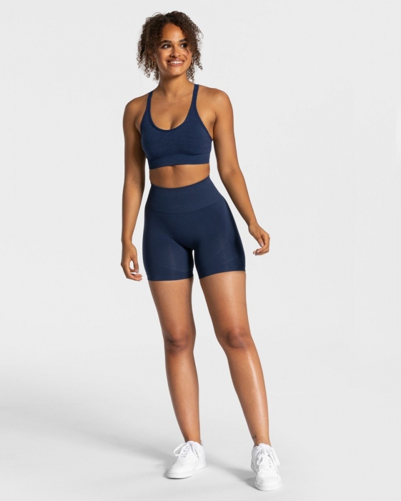 Dark Blue Women's Teveo True Shorts | 6450-AVEZG