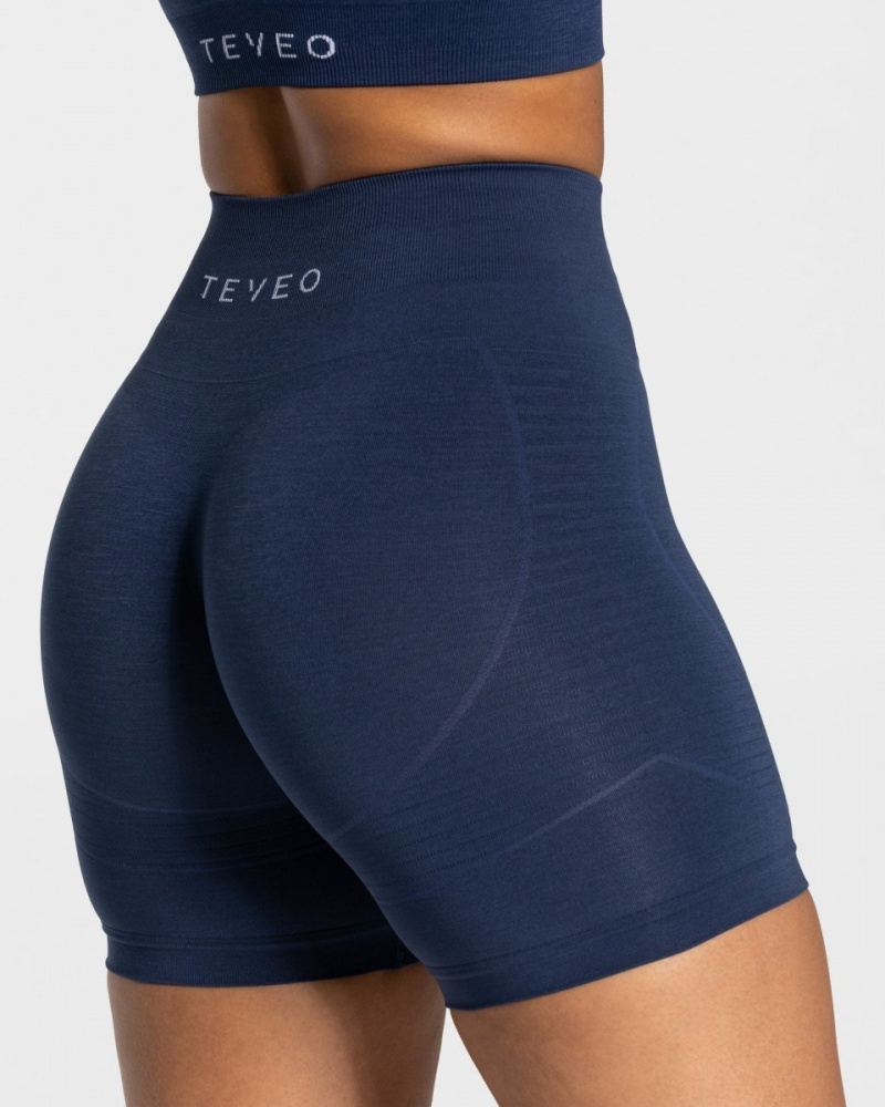 Dark Blue Women's Teveo True Shorts | 6450-AVEZG