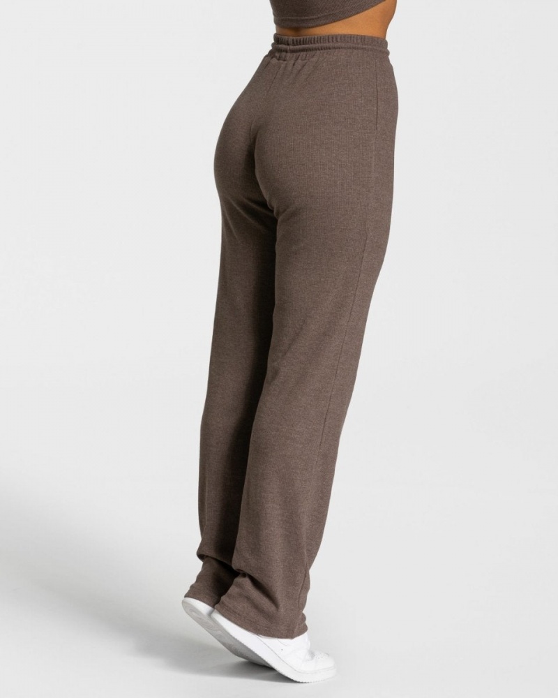 Dark Brown Women's Teveo Lounge Pants | 6471-NAYBM