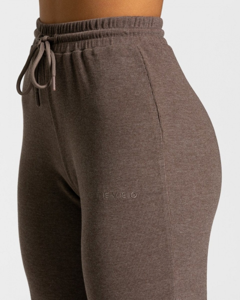 Dark Brown Women's Teveo Lounge Pants | 6471-NAYBM