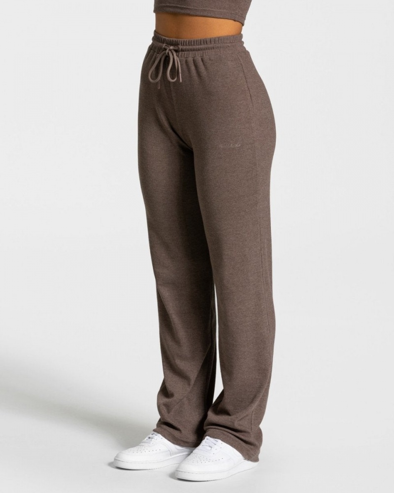 Dark Brown Women\'s Teveo Lounge Pants | 6471-NAYBM